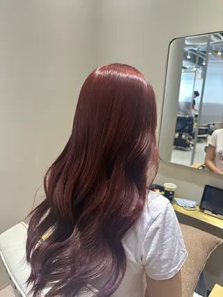 ロング 中村 友莉夏のヘアスタイル