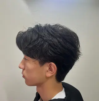 ショート パーマ メンズ 韓国風メンズ/毛流れ ヘアなら須田龍世のヘアスタイル