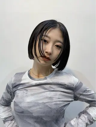 ミディアム カラー 山中 束真のヘアスタイル