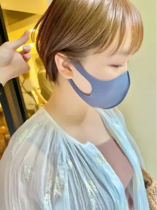 ショート ショート ボブ 梅田 木戸健人のヘアスタイル