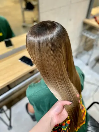 ロング ヘアアレンジ キッズ 艶髪/ハイトーン /masami🩵のヘアスタイル