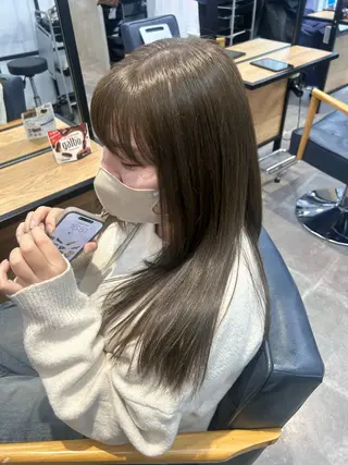 ロング カラー 韓国×髪質改善カラー 💎hinaのヘアスタイル