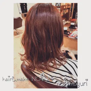 ミディアム カラー パーマ ヘアアレンジ 指名支持率NO.1 スタイリストのヘアスタイル