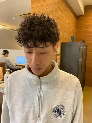 ショート パーマ メンズ メンズカット/パーマ 特化motooのヘアスタイル