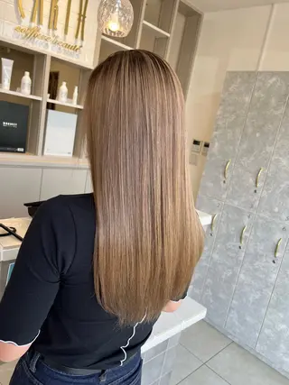 ロング 吹田 駿 髪質改善縮毛矯正のヘアスタイル