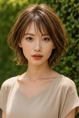 ショート カラー さく/髪質改善× 縮毛矯正/町田のヘアスタイル