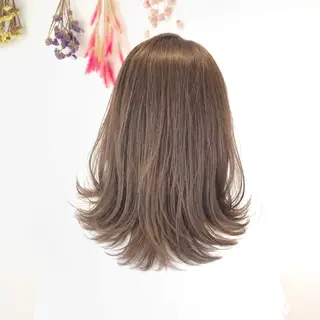 ミディアム カラー 似合わせカット🌿 前川のヘアスタイル
