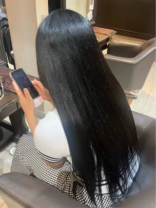 ロング カラー 鈴木 杏那のヘアスタイル