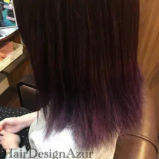 ミディアム カラー HairDesign Azurのヘアスタイル