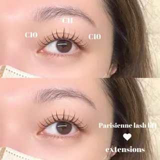 マツエク・マツパ 🌙mai🌙 パリジェンヌ/眉毛のマツエク・マツパデザイン