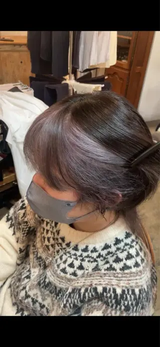 カラー メンズ 岡田 神奈のヘアスタイル