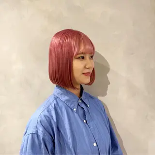 ショート ボブ/ベージュ/ パーマ🪿近森ゆいのヘアスタイル