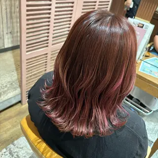 ミディアム 【ハイライト】 YUYAのヘアスタイル