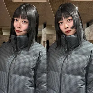 ミディアム カラー パーマ mai / linoah˚✧のヘアスタイル