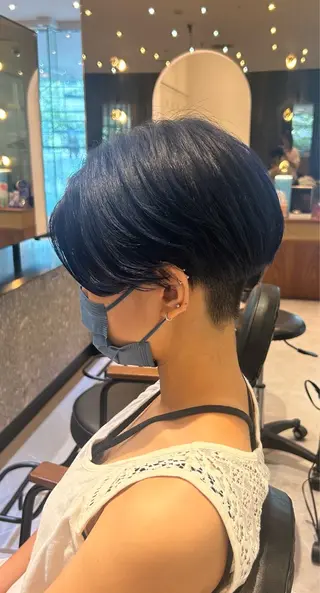 ショート カラー 縮毛矯正/カット/ 韓国ヘア/蛯原🍤のヘアスタイル