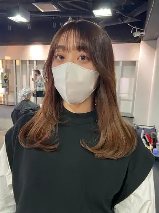 ロング 地毛風艶カラー🌿 喜多夏海のヘアスタイル