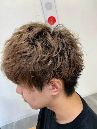 パーマ メンズ 天野 開のヘアスタイル