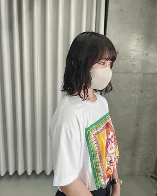 パーマ ボブパーマコテ巻き風 パーマNo1深江秀平のヘアスタイル