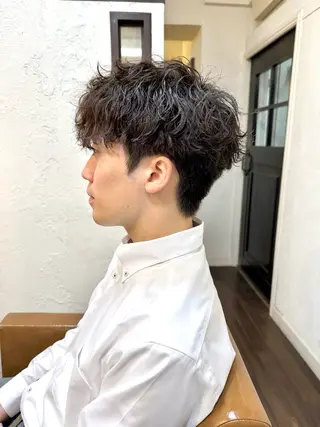 ショート パーマ メンズ メンズ/スパイキー ショート/isseyのヘアスタイル