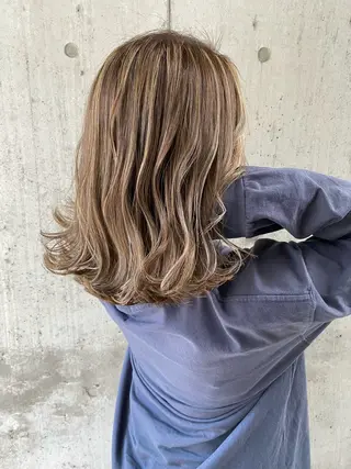 ミディアム カラー HAIRsalon BONDS所属・山本 佳裕のヘアスタイル