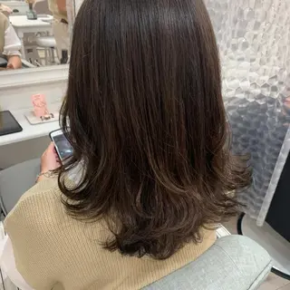 セミロング カラー HARUKA韓国ヘア /Luana梅田のヘアスタイル