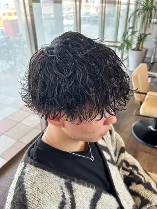 ショート パーマ メンズ STYLE皆実店所属・黒岩 宏希のヘアスタイル