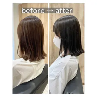 ミディアム カラー 🐾肩上スタイル 【peg🐾あかね】のヘアスタイル