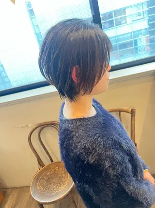 ショート カラー Realme  京都四条烏丸ドゥエby  yk所属・小塚 耀介✂︎ ショートボブ特化のヘアスタイル