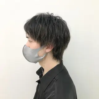 ショート カラー パーマ メンズ eir心斎橋店所属・エビスザキレン/メン ズ/心斎橋🌳のヘアスタイル