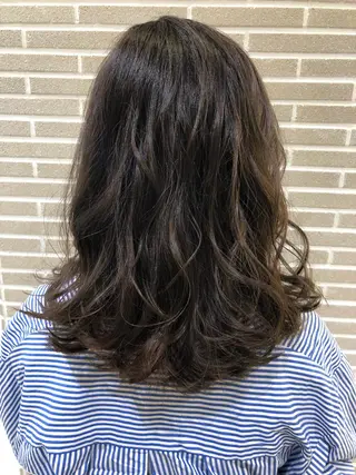 ミディアム カラー ヘアアレンジ 山北 咲子のヘアスタイル