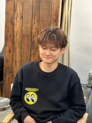 ショート カラー パーマ メンズ 横浜/ボブ/ ショート/はやとのヘアスタイル