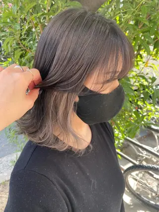 ミディアム カラー ケアに特化したサロン shinzaのヘアスタイル