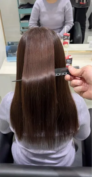 ロング 本町/酸性縮毛矯正 髪質改善/財間一正のヘアスタイル