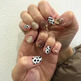 ロング カラー ヘアアレンジ キッズ ネイル マツエク・マツパ 福田 加奈のネイルデザイン