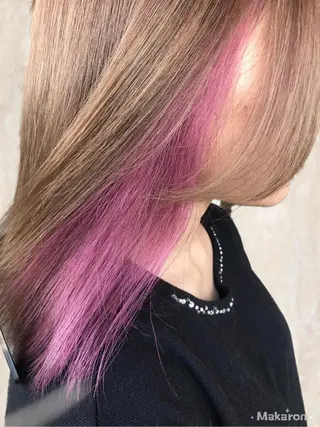 ミディアム カラー hair works raptureのヘアスタイル