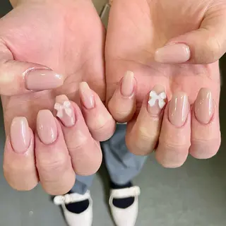 ネイル By moonネイル 🌷ワンホン/韓国風のネイルデザイン