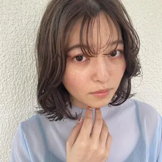 ミディアム カラー ヒラノホナミ 🫧髪質改善🫧のヘアスタイル