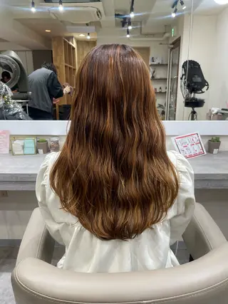 ロング パーマ 韓国風パーマ/ヘア セット/店長みづきのヘアスタイル