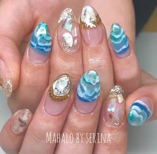 セミロング カラー ネイル SUNNY BAE. SERINAのネイルデザイン