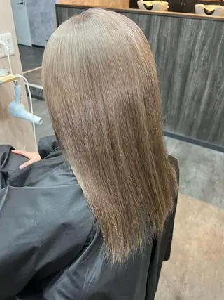 セミロング 髪質改善カラー🎀 アイブロウ✨麗華のヘアスタイル