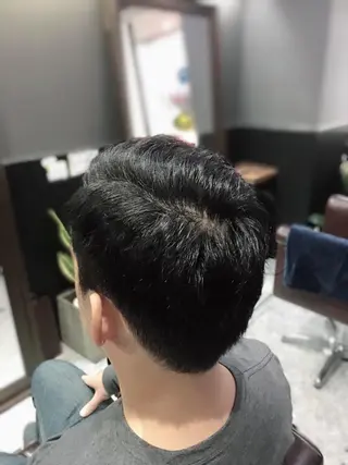 ショート カラー パーマ メンズ Hair design Na.B所属・ジユン 지윤のヘアスタイル