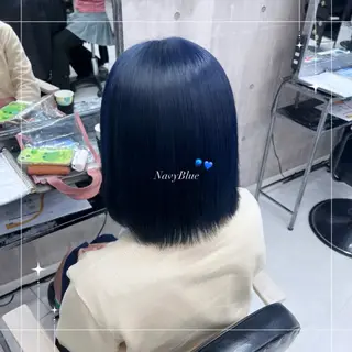 ショート 🪼RINA/寒色 艶髪カラー💙のヘアスタイル