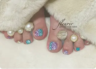 ネイル フルリール 【プライベートサロンのネイルデザイン