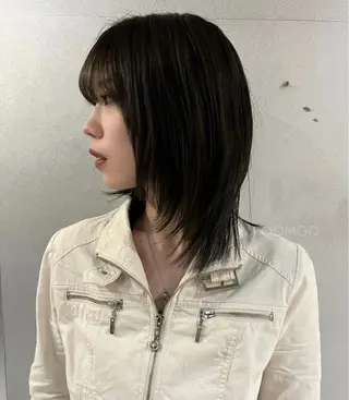 ミディアム カラー 無料カット/ハイ トーンカラー/きらのヘアスタイル