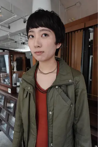 ショート 🍁ロングパーマ.ニ ュアンス🍁陸来のヘアスタイル