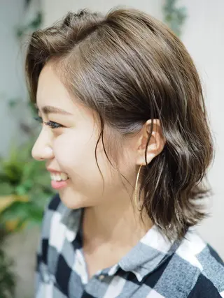 ミディアム 【全部無料🙇】 おがわようしんのヘアスタイル