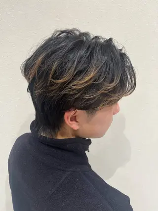 カラー メンズ Ken 縮毛矯正/韓国風ヘアのヘアスタイル