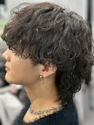 セミロング パーマ メンズ 💈メンズ特化💈 barberコウヨウのヘアスタイル