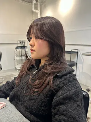 ロング カラー remi ボブレイヤー/パーマのヘアスタイル