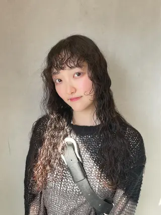 ロング レイヤーカット/長岡 グレージュ/マユ🎀のヘアスタイル